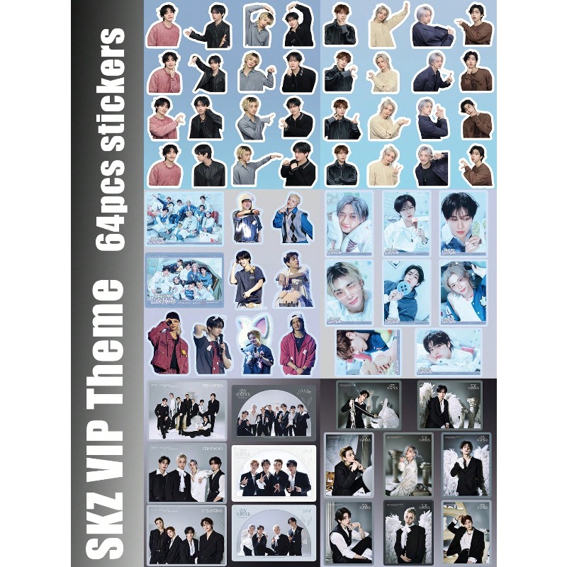 64pcs/65pcs/69pcs StrayKid,SK, - Sticker Sheet Set review and price