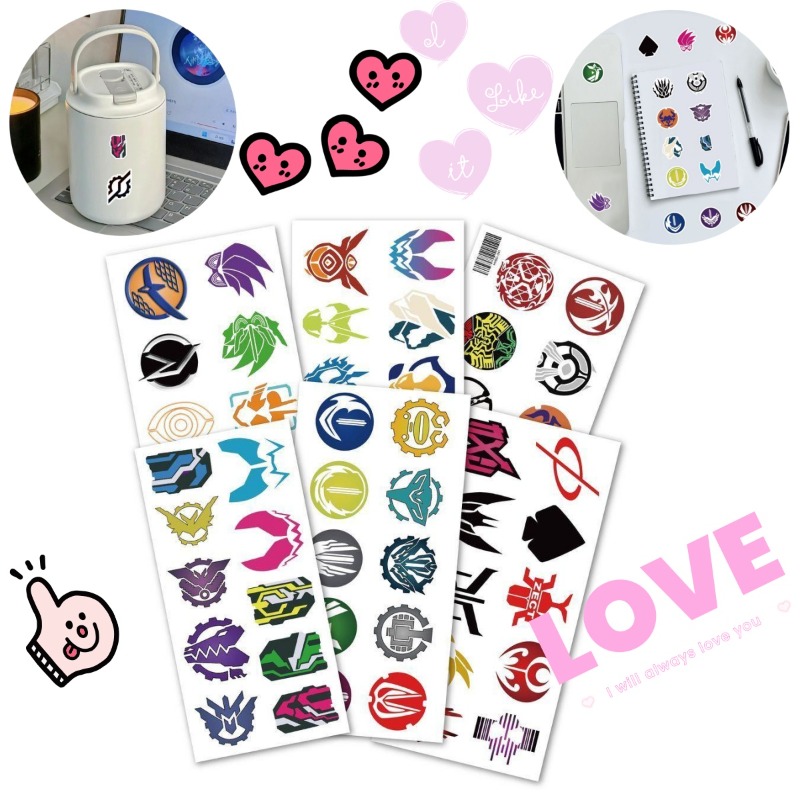 60 Sheets Kamen Rider Logo Sti - Sticker Sheet Set review and price